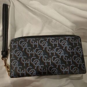 Coach Navy/Blue Monogram Wristlet